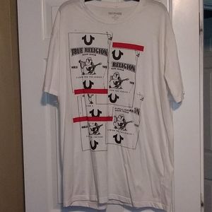 NEVER WORN-True religion white t-shirt